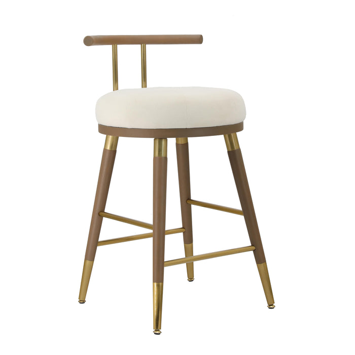 Juniper Cream Velvet Counter Stool image