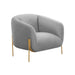 Kandra Grey Velvet Accent Chair image