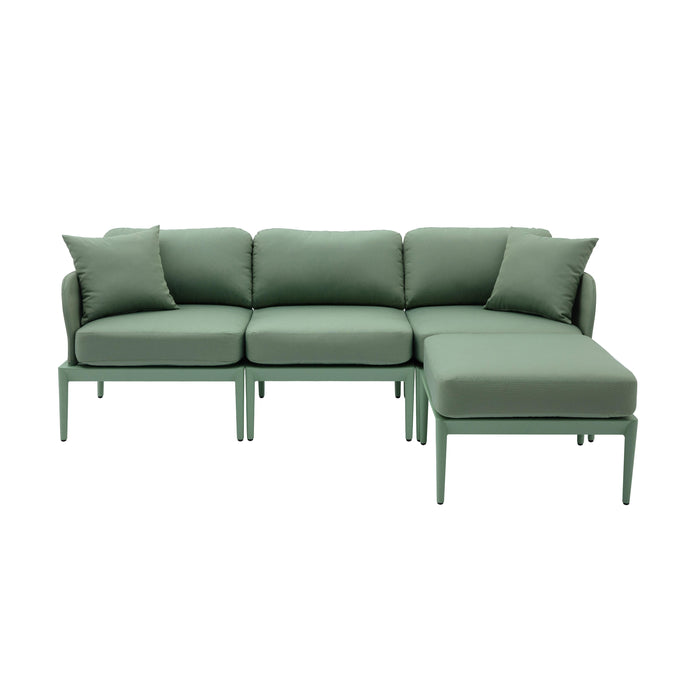 Kapri Moss Green Modular Outdoor Sectional