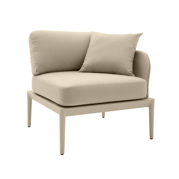 Kapri Taupe Modular Outdoor RAF Corner Seat image