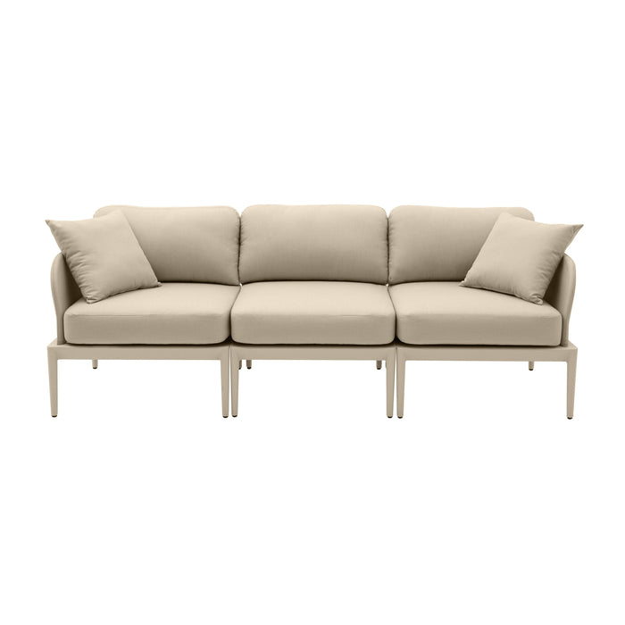 Kapri Taupe Modular Outdoor Sofa