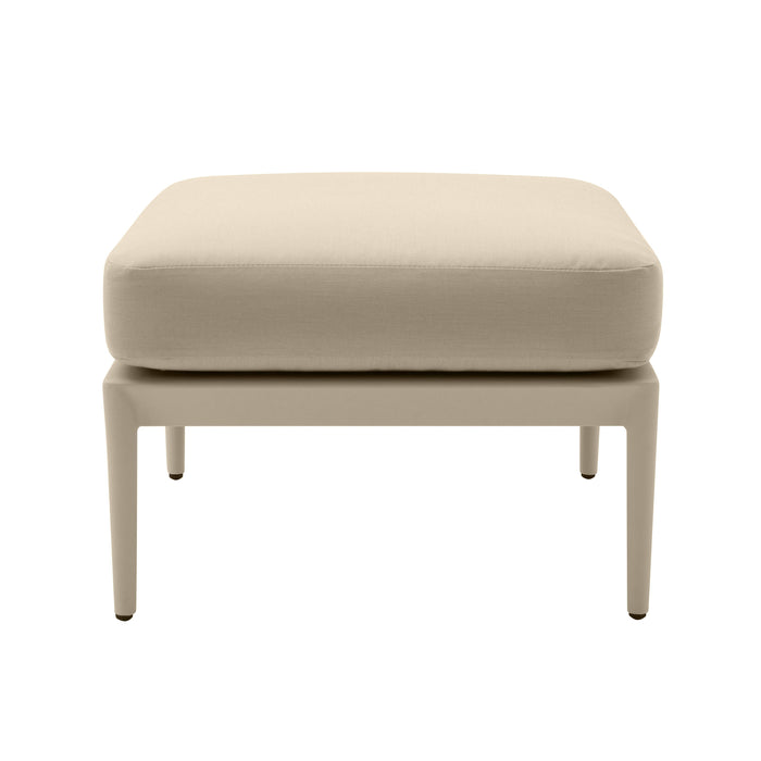 Kapri Taupe Outdoor Ottoman