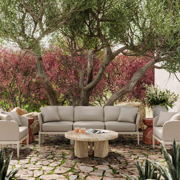 Kapri Taupe Outdoor Armchair