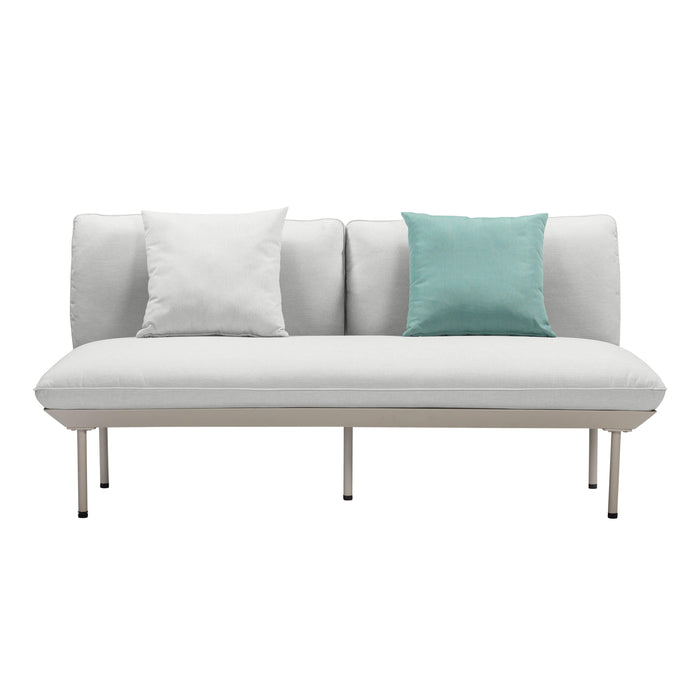 Katti Light Grey Outdoor Loveseat