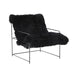 Kimi Black Genuine Sheepskin Chair image