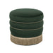 Lakka Green Velvet Ottoman image