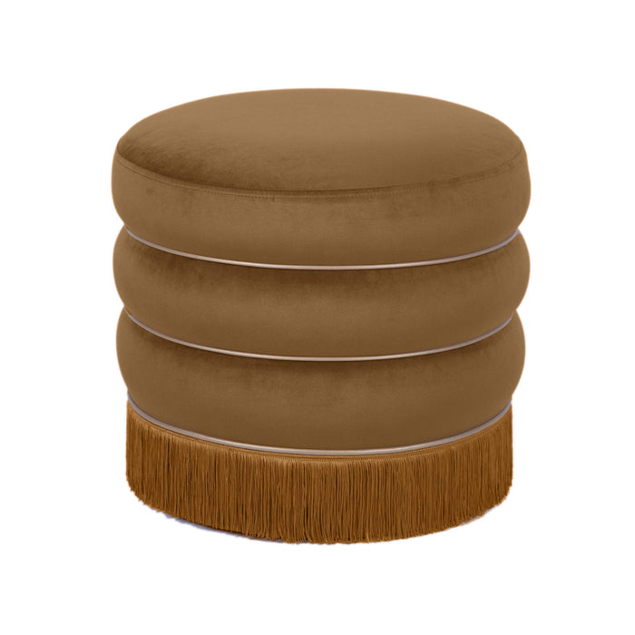 Lakka Chocolate Velvet Ottoman image