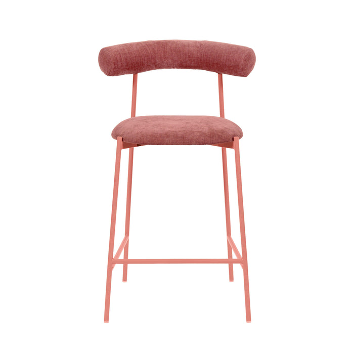 Liliana Mauve Velvet Counter Stool