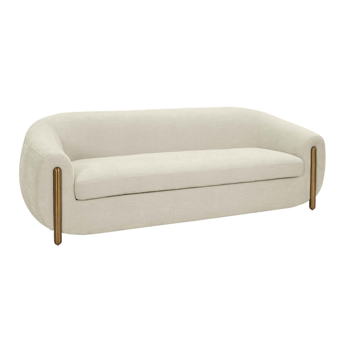 Lina Cream Textured Linen Sofa image