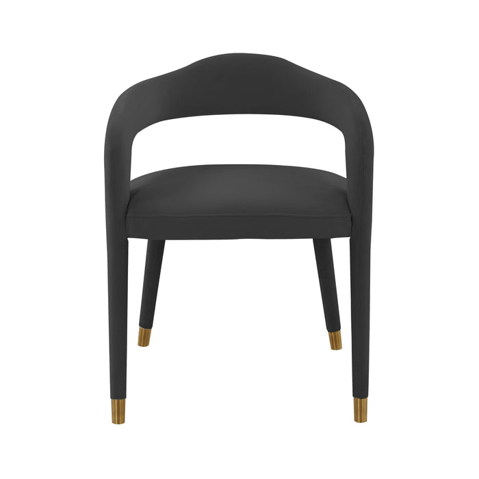 Lucia Black Velvet Dining Chair