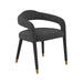 Lucia Black Velvet Dining Chair image