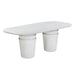 Margot Light Grey Faux Plaster Indoor / Outdoor Concrete Dining Table image