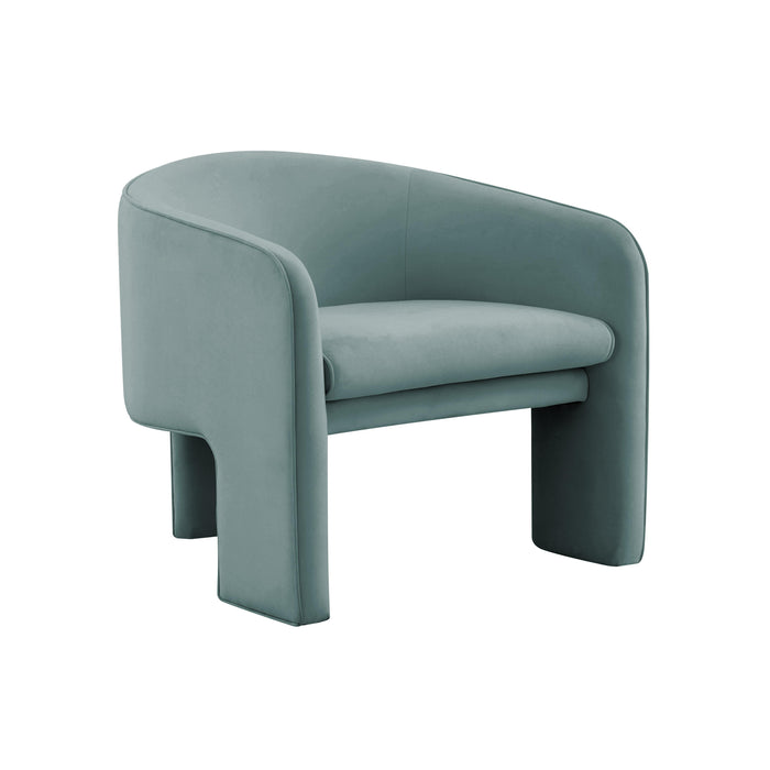 Marla Sea Blue Velvet Accent Chair image