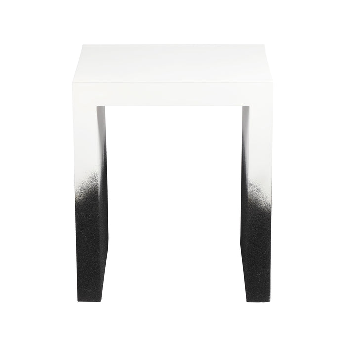 Matra Black and White End Table