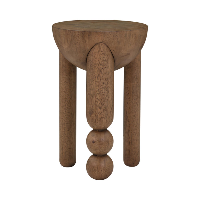 Morse Cognac Wooden Accent Table