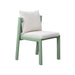 Nancy Mint Green and Cream Outdoor Dining Chair image