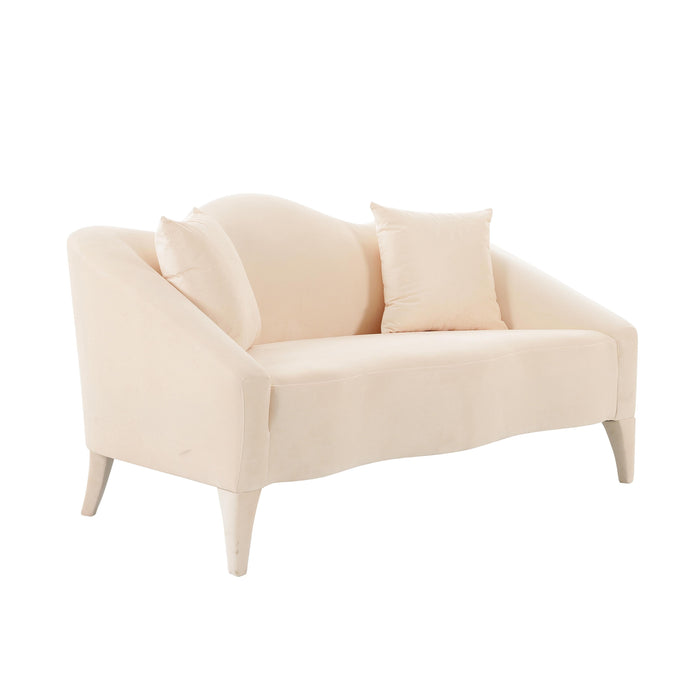 Naya Peche Velvet Loveseat