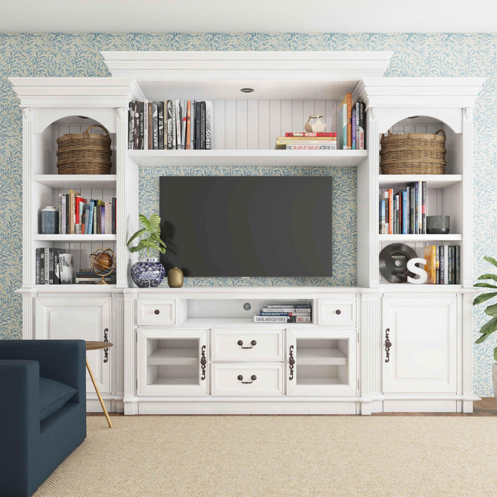 Newport White Entertainment Center for TVs up to 65"