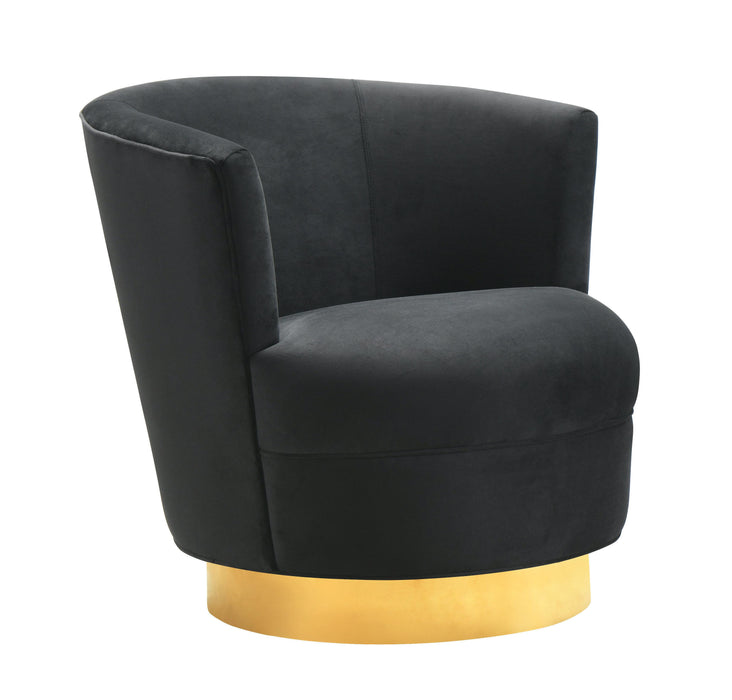 Noah Black Swivel Chair