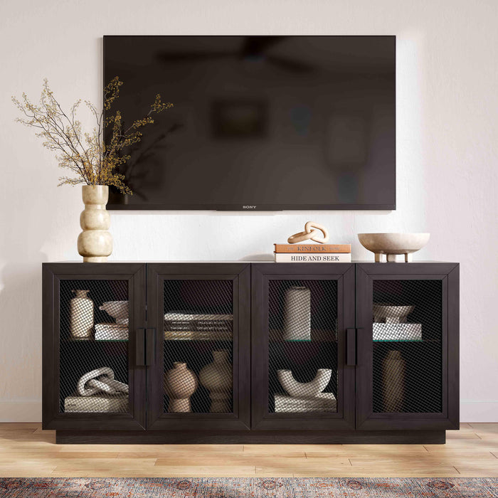 Nolan Black Wood Media Console