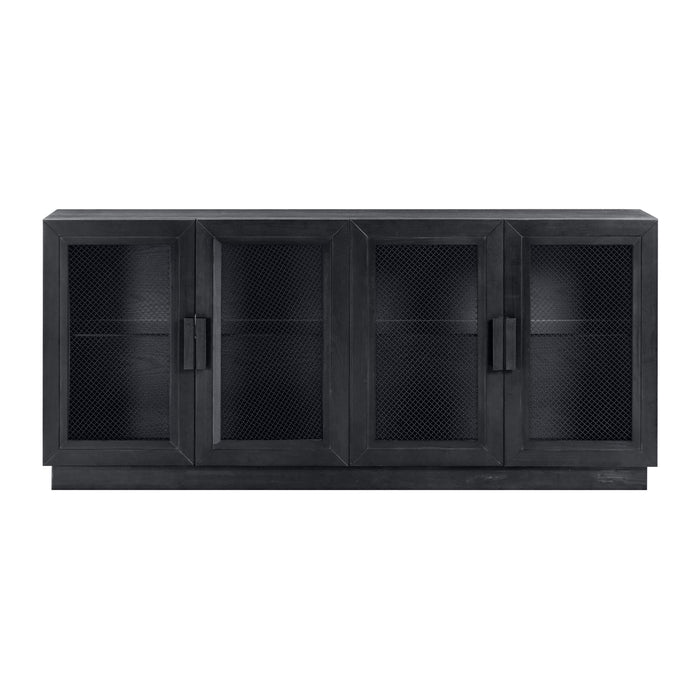 Nolan Black Wood Media Console