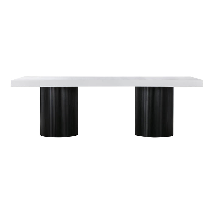 Nova White Lacquer Dining Table