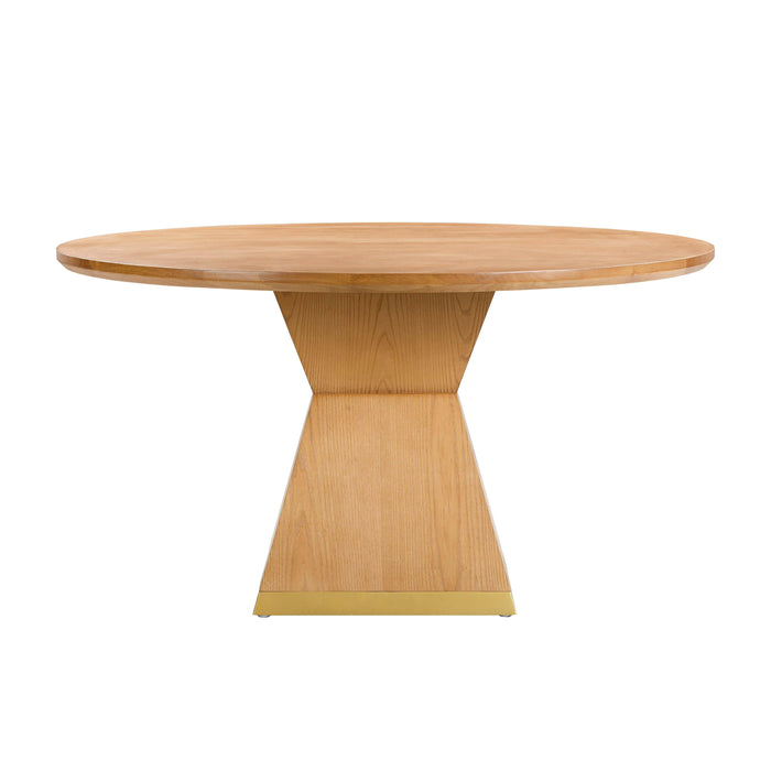 Nolan Natural Wood Round Dining Table