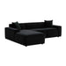 Olafur Black Velvet Sectional - LAF image