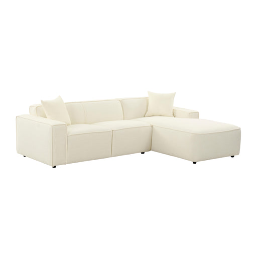 Olafur Cream Linen Sectional - RAF image