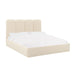 Palani Cream Velvet Queen Bed image