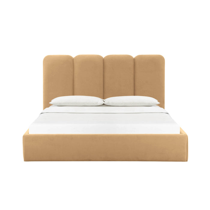 Palani Honey Velvet Queen Bed