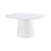 Pauline White Ash 62" Round Dining Table image