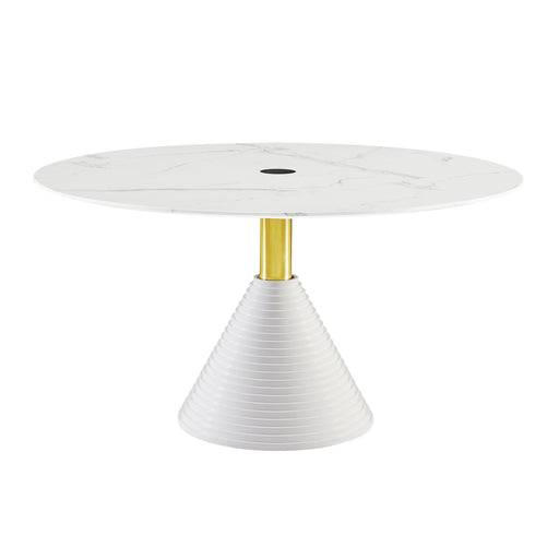 Piper White Round Dining Table image