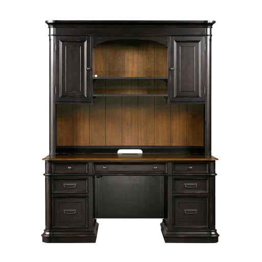 Roanoke Black Credenza & Hutch SET image