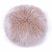 Ruby 16 Inch Genuine Tibetan Lamb Fur Round Pillow image