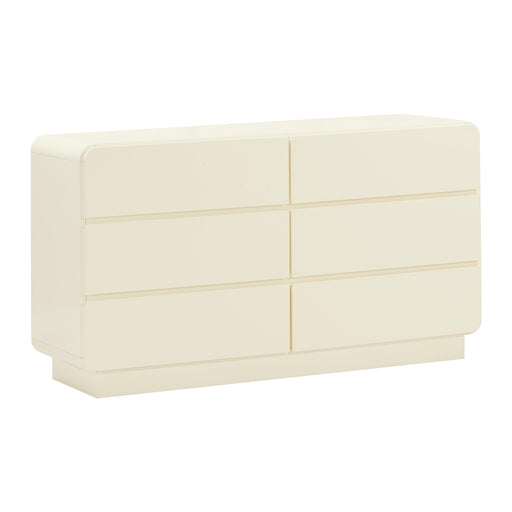 Sagura Cream 6-Drawer Dresser image