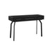 Santana Black Glass Desk Console Table image