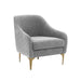 Serena Gray Velvet Accent Chair image