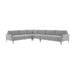 Serena Gray Velvet Large L-Sectional image