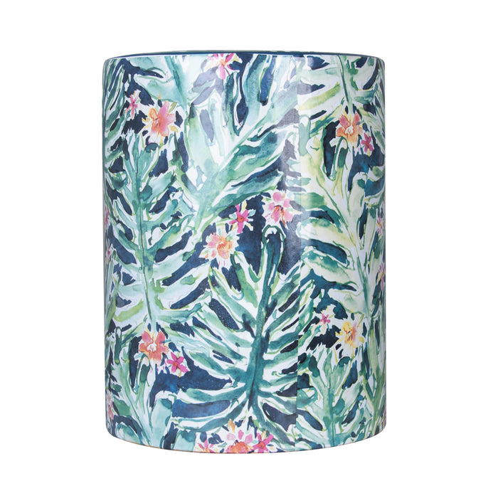 Taurus Ceramic Stool in Garden Print