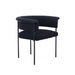 Taylor Black Performance Linen Dining Chair image