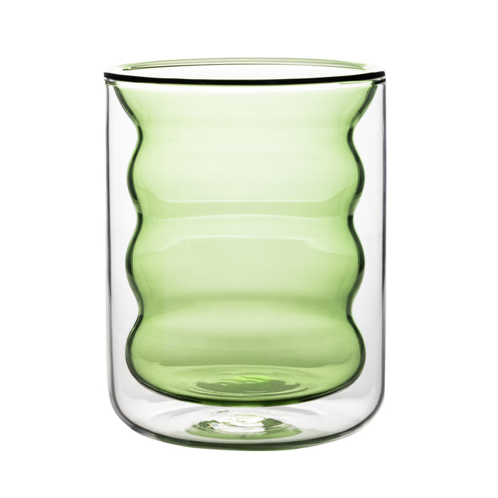 Waves Green Water Glass - Set of 4 image