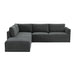 Willow Charcoal Modular LAF Sectional image