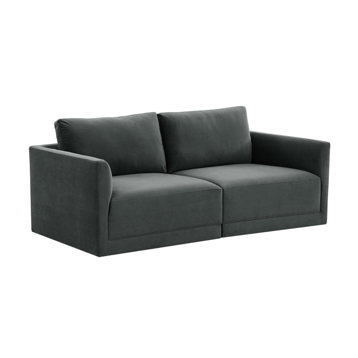 Willow Charcoal Modular Loveseat image