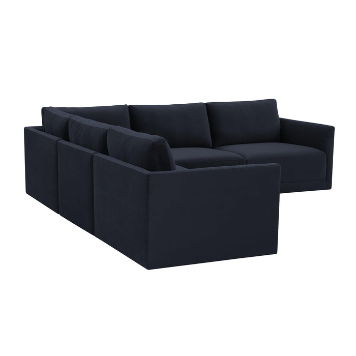 Willow Navy Modular L Sectional