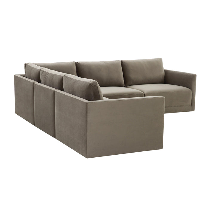 Willow Taupe Modular L Sectional