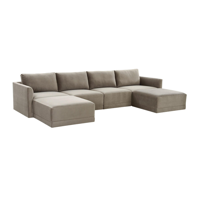 Willow Taupe Modular U Sectional