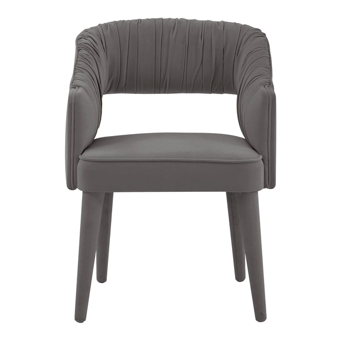 Zora Grey Velvet Dining Chair