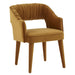 Zora Turmeric Velvet Dining Chair image