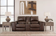 Alessandro Power Reclining Loveseat with Console - Yulissa Home Furnishings (NJ)